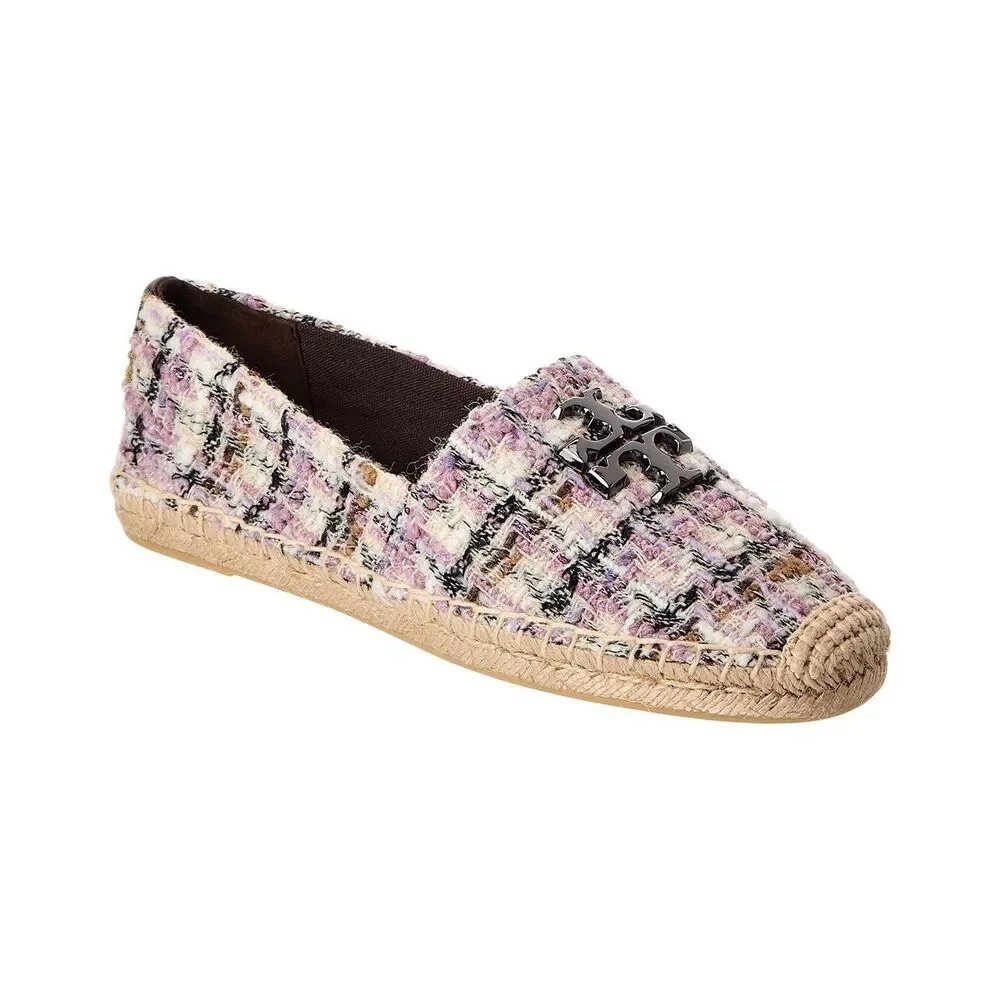 New TORY BURCH EVERLY TWEED ESPADRILLE IN MLTI Size 10.5